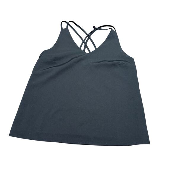 Banana Republic XXS Petite Navy Double Strap Camisole Neutral Minimalist Layer - Picture 1 of 5